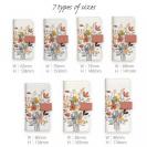 【手帳型】北欧パステルカラーの花