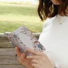 【手帳型】北欧くすみカラーの花