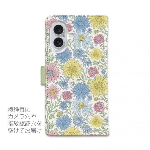 【手帳型】パステルブーケ