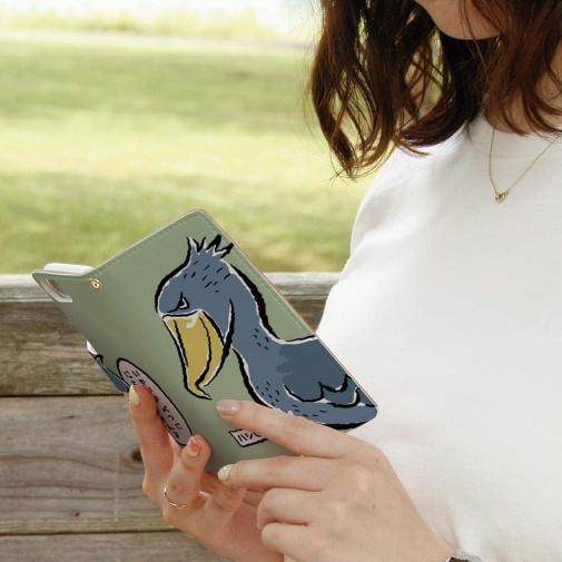 【手帳型】眼光鋭いハシビロコウ(wakat)