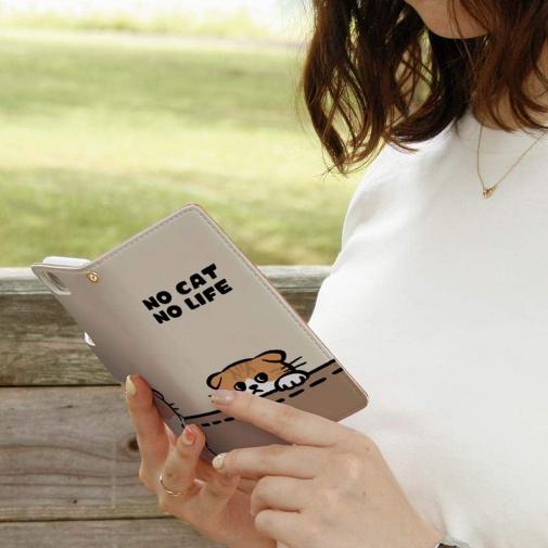 【手帳型】何か気になるスコティッシュフォールド(wakat)