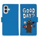 【手帳型】【釣りざんまい】ルアーとクマさん