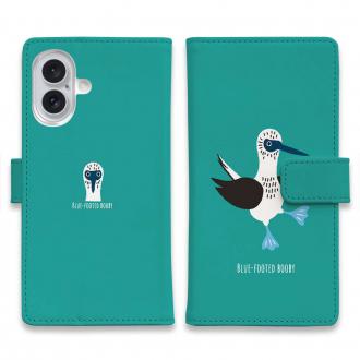 【手帳型】ポップなアオアシカツオドリ(wakat)