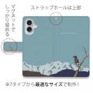 【手帳型】【FISH MAN】山シリーズ「ホシガラス／山岳の晴天」