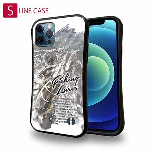 【S-LINE】ブラックバスのバイト　ペイント風　モノトーン