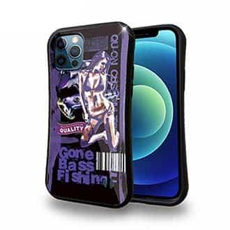 【S-LINE】Gone Bass Fishing ローライダーポスター風　パープル