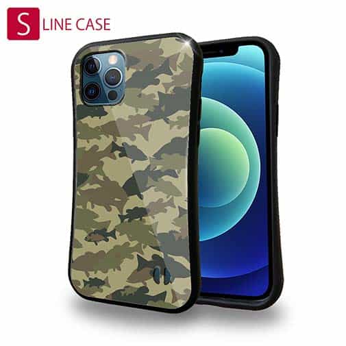 【S-LINE】ブラックバス　迷彩大柄　アーミーカラー