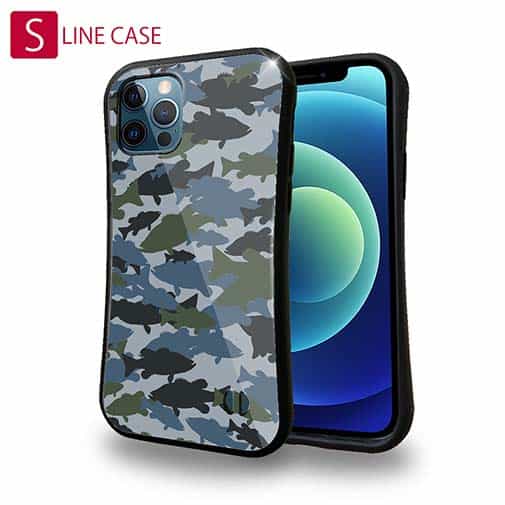 【S-LINE】ブラックバス　迷彩大柄　ブルー