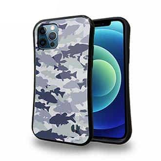 【S-LINE】ブラックバス　迷彩大柄　ライトブルー