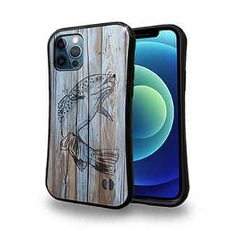 【S-LINE】木に書かれたトラウトのイラスト