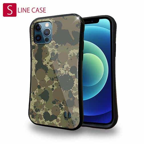 【S-LINE】墨跡 迷彩大柄 アーミーカラー