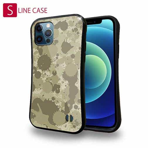 【S-LINE】墨跡 迷彩大柄 ベージュカラー