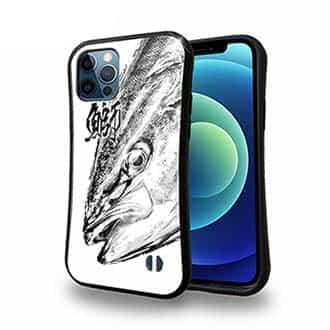 【S-LINE】鰤(ブリ)　墨絵風　白