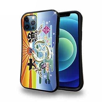 【S-LINE】赤ワイン　大漁旗スマホケース　ワカサギ