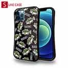 【S-LINE】【釣りざんまい】ドット絵のブラックバスがいっぱい_カラフルブラック