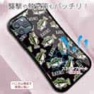 【S-LINE】【釣りざんまい】ドット絵のブラックバスがいっぱい_カラフルブラック