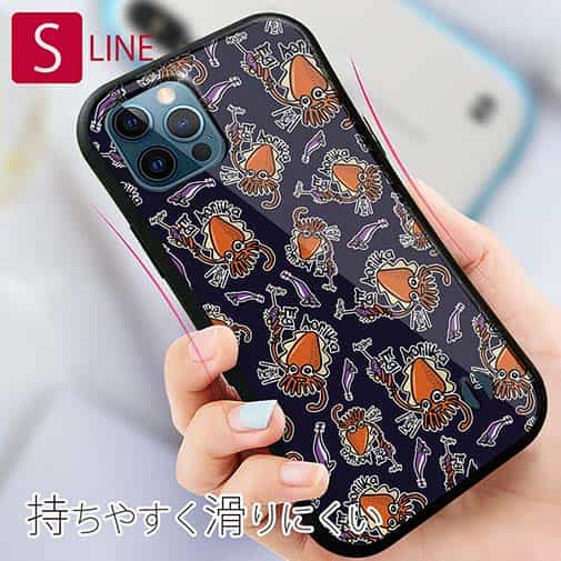 【S-LINE】【釣りざんまい】エギに釣られるアオリイカ_カラフルダークネイビー