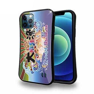 【S-LINE】さかな芸人ハットリ×赤ワイン　大漁旗スマホケース　マアジ