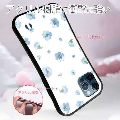 【S-LINE】ブルーの花のシームレスパターン