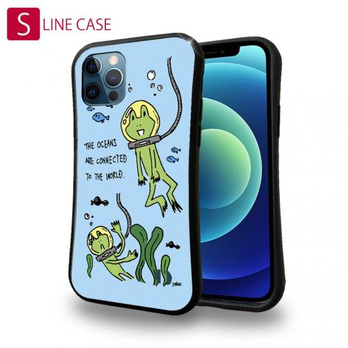 【S-LINE】水中散歩するカエルくん(wakat)