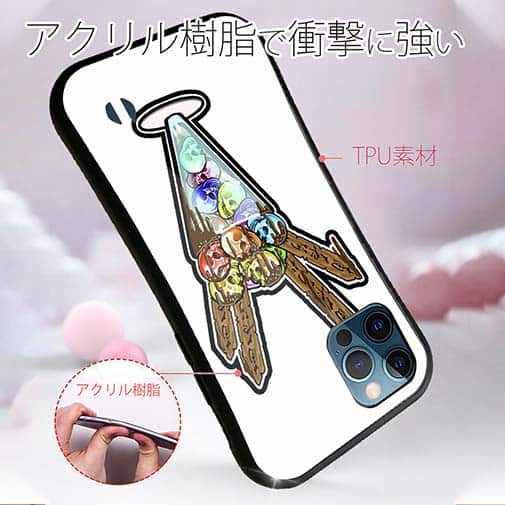 【S-LINE】【彫姫】ドクロパフェ？（ホワイト）　和彫りデザイン