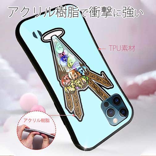 【S-LINE】【彫姫】ドクロパフェ？（ライトブルー）　和彫りデザイン