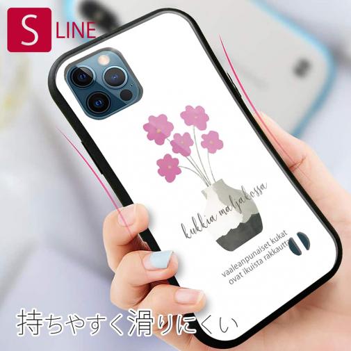 【S-LINE】北欧デザイン ピンクの花