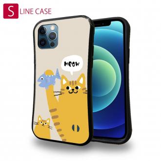 【S-LINE】サカナもってワーイなネコ_茶トラ猫(wakat)