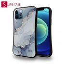 【S-LINE】くすみカラーマーブル調 ブルー＆ゴールド