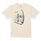 【Tシャツ】オナガグレ　墨絵風(白) 5.6oz Cotton:100%