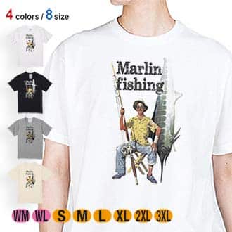 【Tシャツ】カジキ釣り 5.6oz Cotton:100%