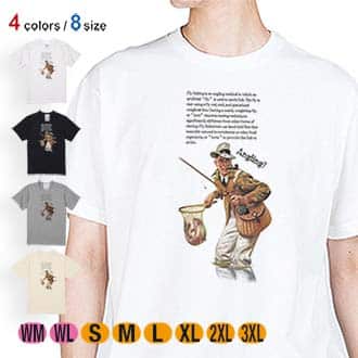 【Tシャツ】フライフィッシング 5.6oz Cotton:100%