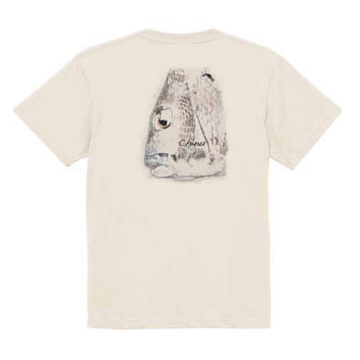 【Tシャツ】クロダイ(チヌ)手書き風 5.6oz Cotton:100%