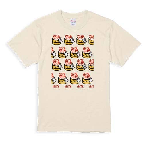 【Tシャツ】大分学スマホケース　おんせん県おおいた　ロゴいっぱい 5.6oz Cotton:100%