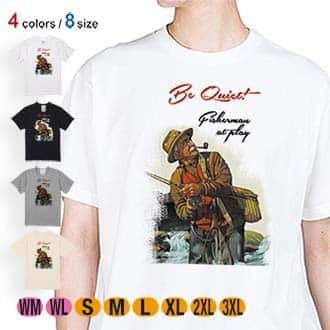 【Tシャツ】静かにしてください! 5.6oz Cotton:100%