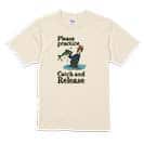 【Tシャツ】キャッチアンドリリースを教えて? 5.6oz Cotton:100%