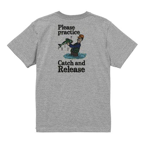 【Tシャツ】キャッチアンドリリースを教えて? 5.6oz Cotton:100%