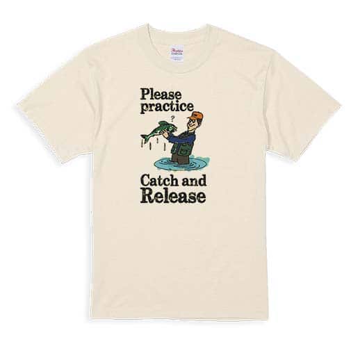 【Tシャツ】キャッチアンドリリースを教えて? 5.6oz Cotton:100%