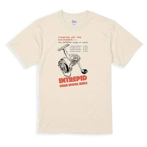 【Tシャツ】固定式スプールのリール発売! 5.6oz Cotton:100%