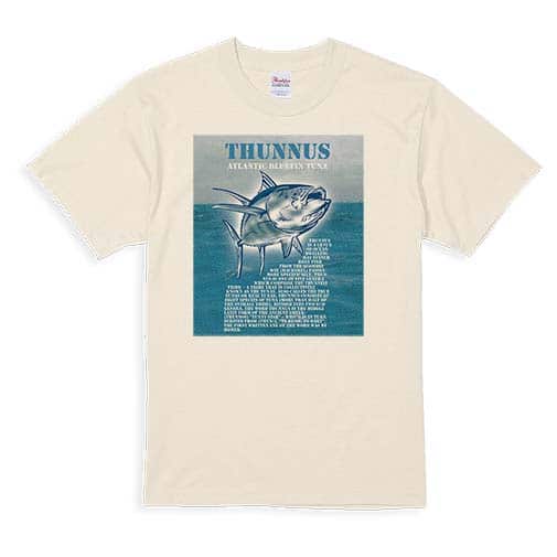 【Tシャツ】マグロの種類は5種類 5.6oz Cotton:100%