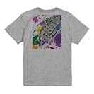 【Tシャツ】チヌ(クロダイ)　ペンキペイント 5.6oz Cotton:100%