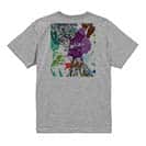 【Tシャツ】アオリイカ　ペンキペイント 5.6oz Cotton:100%