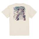 【Tシャツ】ブラックバスのバイト　ペイント風　ブルー 5.6oz Cotton:100%