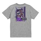 【Tシャツ】Gone Bass Fishing ローライダーポスター風　パープル 5.6oz Cotton:100%