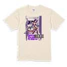 【Tシャツ】Gone Bass Fishing ローライダーポスター風　パープル 5.6oz Cotton:100%