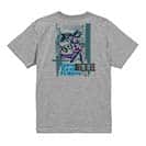 【Tシャツ】Gone Bass Fishing ローライダーポスター風　エメラルドグリーン 5.6oz Cotton:100%
