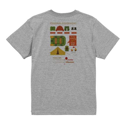 【Tシャツ】釣りの準備 5.6oz Cotton:100%