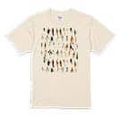 【Tシャツ】フライのパターン 5.6oz Cotton:100%