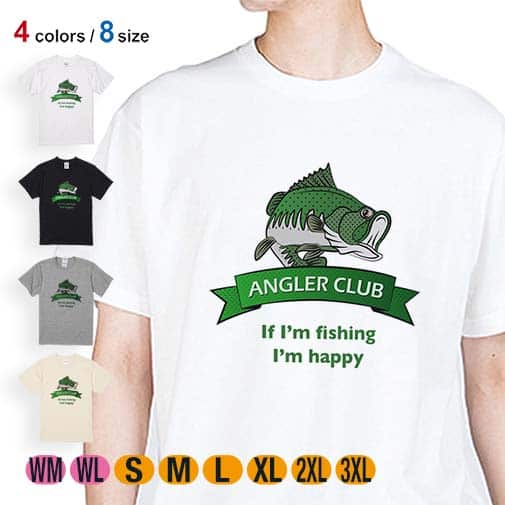 【Tシャツ】アングラーズクラブ 5.6oz Cotton:100%