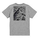 【Tシャツ】ブラックバス　ハンドランディング　モノトーン 5.6oz Cotton:100%